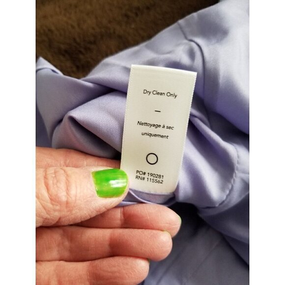 LIKELY Womens Halter Style Flared Carolyn Dress Periwinkle Blue Crepe Size 12 - Picture 16 of 16